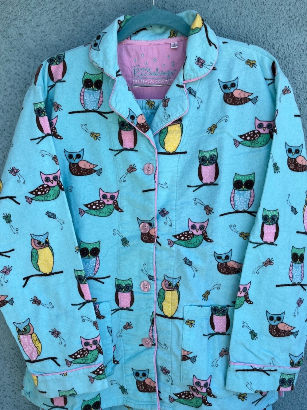 PJ Salvage Pajama Set, 100% Cotton Flannel, Warm, Soft & Cozy Size Small - Picture 2 of 9